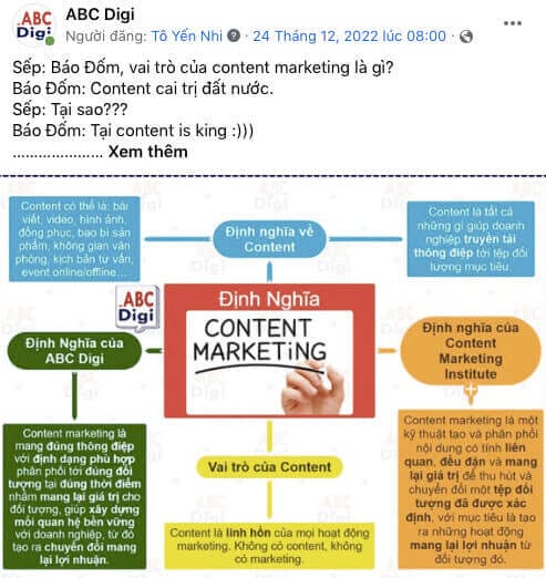 Nội dung bài đăng Facebook cần ccó sự thu hút và hấp dẫn